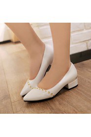 Women's Wedding Shoes Basic Pump / Pointed Toe Heels Wedding Dress Pink / Red / White / Silver / Beige