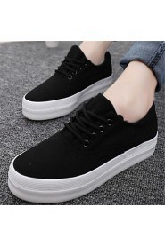 Women's Shoes Flat Heel Round Toe Fashion Sneakers Casual Black/Green/White