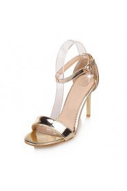 Women's Shoes Stiletto Heel Heels / Ankle Strap Sandals Wedding / Party & Evening / Dress Pink / Silver / Gold