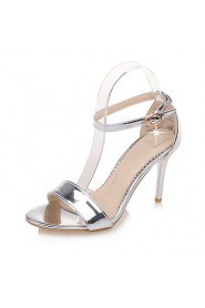 Women's Shoes Stiletto Heel Heels / Ankle Strap Sandals Wedding / Party & Evening / Dress Pink / Silver / Gold