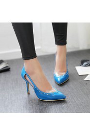 Women's Shoes Stiletto Heel Heels / Pointed Toe Heels Party & Evening / Dress / Casual Black / Blue / Beige