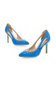 Women's Shoes Stiletto Heel Heels / Pointed Toe Heels Party & Evening / Dress / Casual Black / Blue / Beige