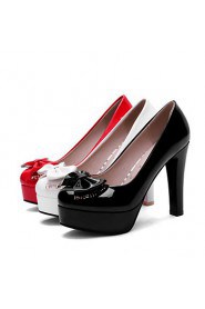 Women's Shoes Stiletto Heel Heels/Platform/Round Toe Heels Party & Evening/Dress Black/Red/White