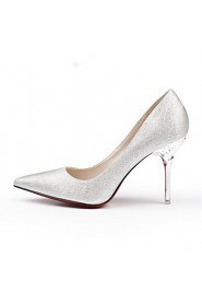 Women's Shoes Wedding Shoes Pointed Toe Stiletto Heel Fashion Shoes Silver/Gold/White