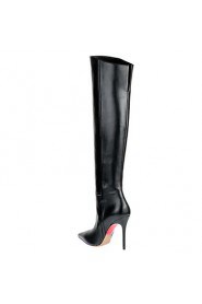 Women's Shoes Leatherette Stiletto Heel Fashion Boots / Pointed Toe Boots Wedding / Office & Career