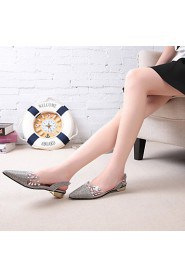 Women's Shoes Flat Heel Flip Flops/Comfort Sandals Outdoor/Office & Career/Dress Black/Brown/White