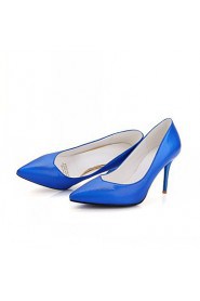 Women's Shoes Leatherette Stiletto Heel Heels Heels Office & Career / Dress / Casual Blue / Red / Silver / Gold