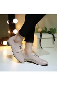 Women's Shoes Leatherette Low Heel Heels Flats Wedding / Office & Career / Party & Evening Black / Blue