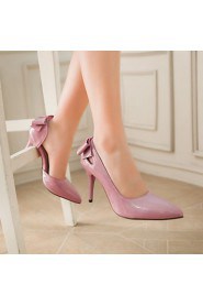 Women's Shoes Leatherette Stiletto Heel Heels Heels / Dress / Casual Black / Pink / Purple / Red / Almond