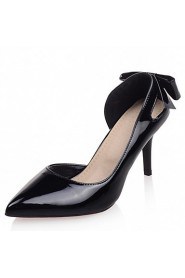 Women's Shoes Leatherette Stiletto Heel Heels Heels / Dress / Casual Black / Pink / Purple / Red / Almond