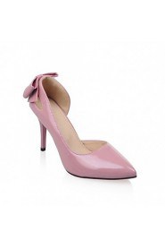 Women's Shoes Leatherette Stiletto Heel Heels Heels / Dress / Casual Black / Pink / Purple / Red / Almond