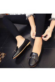 Women's Shoes Leatherette Flat Heel Comfort / Ballerina Flats Office & Career / Work & Duty / Casual Black / White