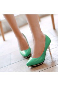 Women's Shoes Leatherette Stiletto Heel Heels Heels Wedding / Office & Career / Party & Evening Black / Green / Red