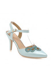 Women's Shoes Stiletto Heel Heels / Pointed Toe Heels Party & Evening / Dress / Casual Blue / Pink / White