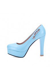 Women's Shoes Stiletto Heels/Platform/Round Toe Heels Party & Evening/Dress Blue/Purple/White