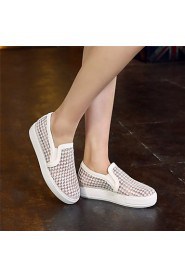 Women's Shoes Platform Platform / Comfort Loafers Outdoor / Dress / Casual Black / Pink / White