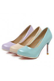 Women's Shoes Stiletto Heel/Platform/Round Toe Heels Party & Evening/Dress Blue/Purple/Beige