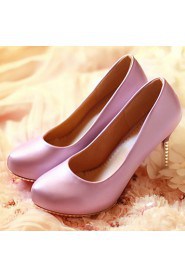 Women's Shoes Stiletto Heel/Platform/Round Toe Heels Party & Evening/Dress Blue/Purple/Beige