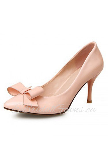 Women's Shoes Leatherette Chunky Heel Heels Heels Office & Career / Dress / Casual Blue / Pink / Beige