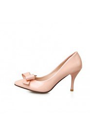 Women's Shoes Leatherette Chunky Heel Heels Heels Office & Career / Dress / Casual Blue / Pink / Beige