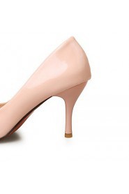 Women's Shoes Leatherette Chunky Heel Heels Heels Office & Career / Dress / Casual Blue / Pink / Beige