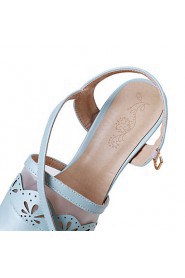 Women's Shoes Heel Heels / Peep Toe / Platform Sandals / Heels Outdoor / Dress / Casual Blue / Pink / Beige