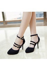 Women's Shoes Leatherette Stiletto Heel Heels Heels Wedding / Office & Career / Party & Evening Black / Pink