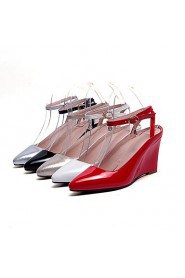 Women's Shoes Wedge Heel Wedges / Heels / Pointed Toe Heels Casual Black / Red / White / Silver / Gold