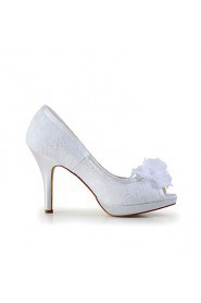 Women's Wedding Shoes Heels/Peep Toe Heels Wedding Ivory/White