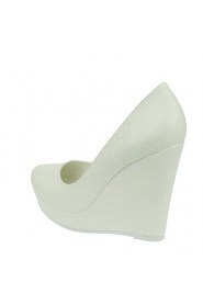 Women's Wedding Shoes Round Toe Wedges Heel Wedding / Dress White