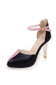 Women's Shoes Stiletto Heel/Platform/D'Orsay & Two-Piece/Pointed Toe Heels Party & Evening/Dress Pink/White