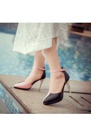 Women's Shoes Stiletto Heel/Platform/D'Orsay & Two-Piece/Pointed Toe Heels Party & Evening/Dress Pink/White