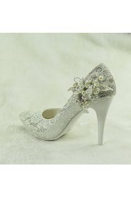 Women's Wedding Shoes Heels / Pointed Toe Heels Wedding / Party & Evening / Dress White