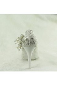 Women's Wedding Shoes Heels / Pointed Toe Heels Wedding / Party & Evening / Dress White