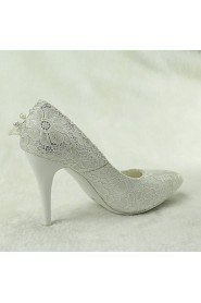 Women's Wedding Shoes Heels / Pointed Toe Heels Wedding / Party & Evening / Dress White