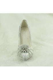 Women's Wedding Shoes Heels / Pointed Toe Heels Wedding / Party & Evening / Dress Silver