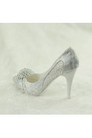 Women's Wedding Shoes Heels / Pointed Toe Heels Wedding / Party & Evening / Dress Silver