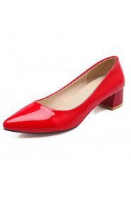 Women's Shoes Leatherette Stiletto Heel Heels Heels Office & Career / Dress / Casual Black / Red / White