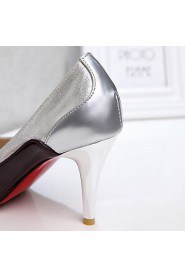 Women's Shoes Patent Leather Stiletto Heel Heels / Pointed Toe Heels Office & Career / Party & Evening / Dress Black