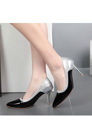 Women's Shoes Patent Leather Stiletto Heel Heels / Pointed Toe Heels Office & Career / Party & Evening / Dress Black