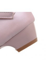 Women's Shoes Chunky Heel Peep Toe / Open Toe Sandals Party & Evening / Dress / Casual Pink / Purple / White