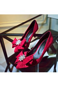 Women's Shoes Stiletto Heel Heels / Pointed Toe Heels Casual Black / Red