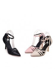 Women's Shoes Stiletto Heel Heels / Pointed Toe Heels Casual Black / Pink / Beige