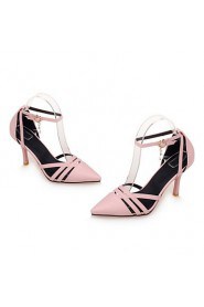 Women's Shoes Stiletto Heel Heels / Pointed Toe Heels Casual Black / Pink / Beige