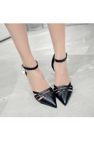 Women's Shoes Stiletto Heel Heels / Pointed Toe Heels Casual Black / Pink / Beige