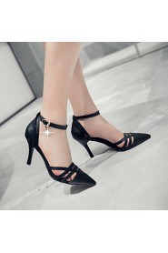 Women's Shoes Stiletto Heel Heels / Pointed Toe Heels Casual Black / Pink / Beige