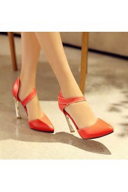 Women's Shoes Stiletto Heel Heels / Pointed Toe Heels Casual Black / White / Orange