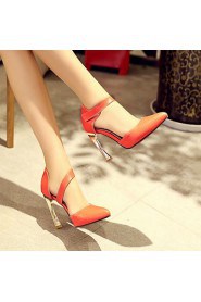 Women's Shoes Stiletto Heel Heels / Pointed Toe Heels Casual Black / White / Orange