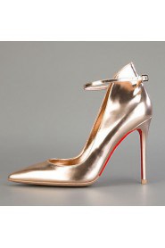 Women's Shoes Patent Leather Stiletto Heel Heels / Pointed Toe Heels Party & Evening / Dress / Casual Gold