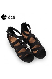 Women's Shoes Chunky Heel Platform/Gladiator/Ankle Strap Sandals Office & Career/Party & Evening/Casual Black Shoes